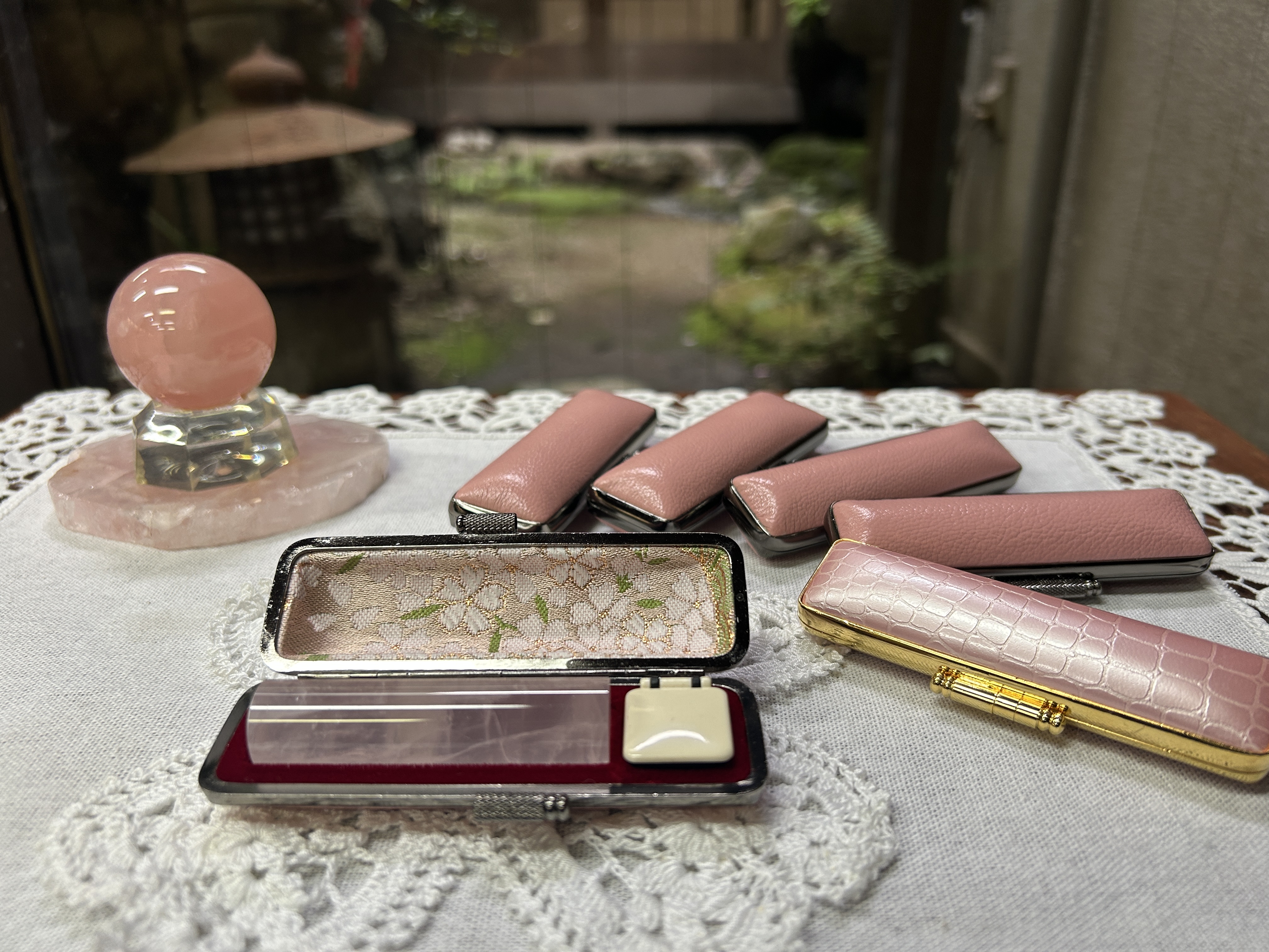 桜色の印鑑（紅水晶）